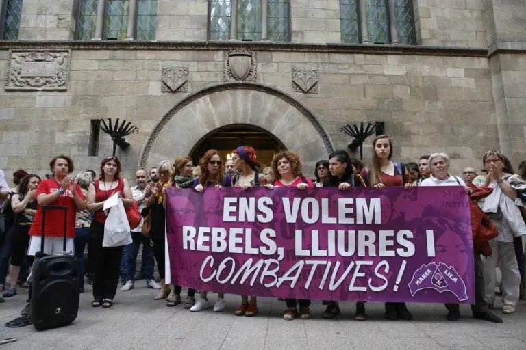 Concentració a Lleida contra la violència masclista