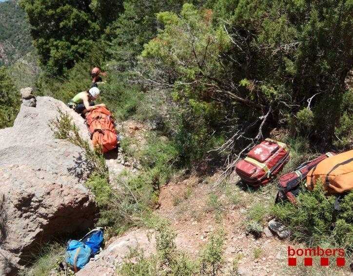Rescaten un escalador ferit després d'una caiguda a Coll de Nargó