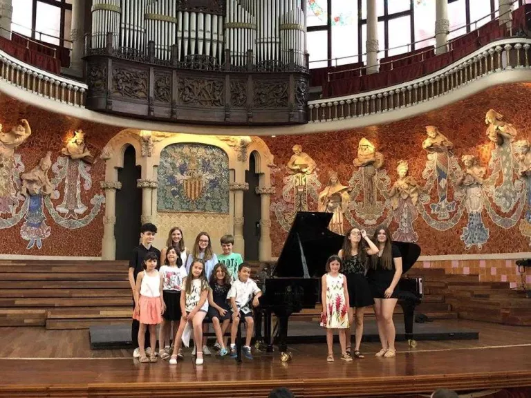 Joves pianistes del Conservatori de Cervera, al Palau de la Música