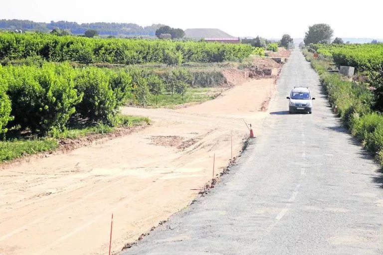 La carretera d’Alfarràs a Almacelles, tallada sis mesos per obres