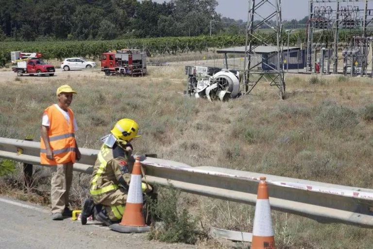Semàfor i tanca al tram de l’accident de Raimat de dimarts passat