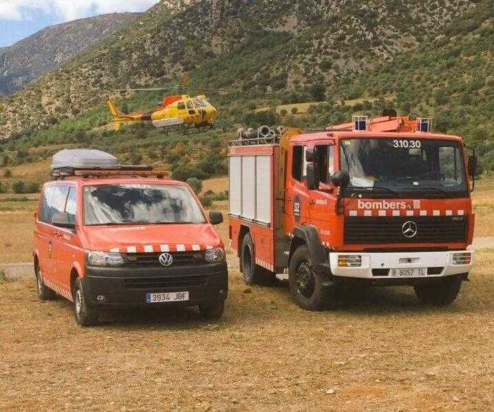 Ferits dos parapentistes al xocar a l’aire a Organyà