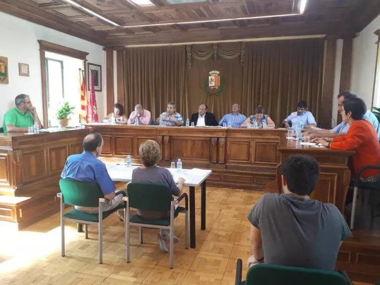 El grup d’UA, al ple del mes d’agost passat.