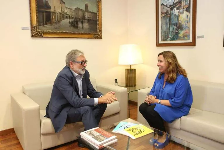 Reunió entre l’alcalde de Lleida i Fundació Sorigué
