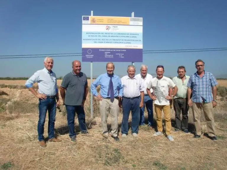 A punt les obres per al reg de Bolós i Fenollet, a Almenar