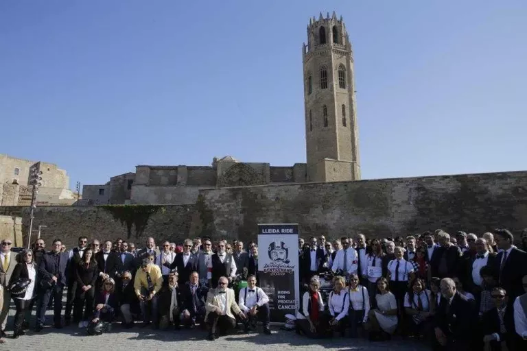 Motoristes solidaris de Lleida a Balaguer