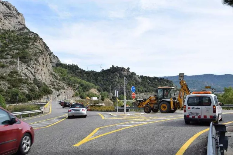 Comença la reforma del pont de Peramola, punt negre de la C-14
