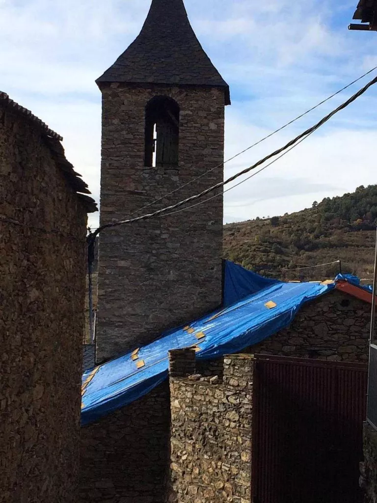 Obres per rehabilitar l’església de Sant Martí de Bescaran