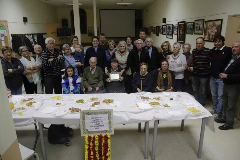 Homenatge al 'padrí' de Puigverd, de 105 anys