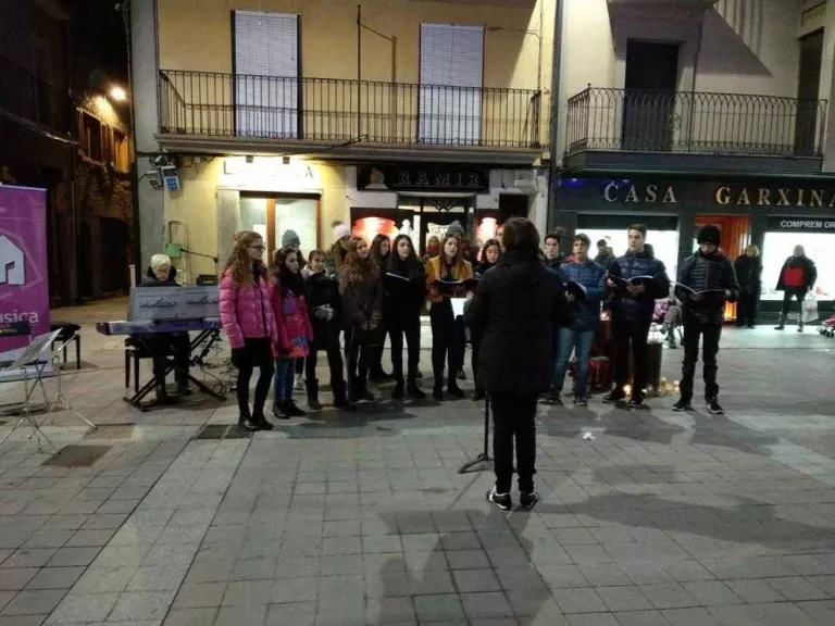 L'Escola Municipal de Música de la Seu surt al carrer per Nadal