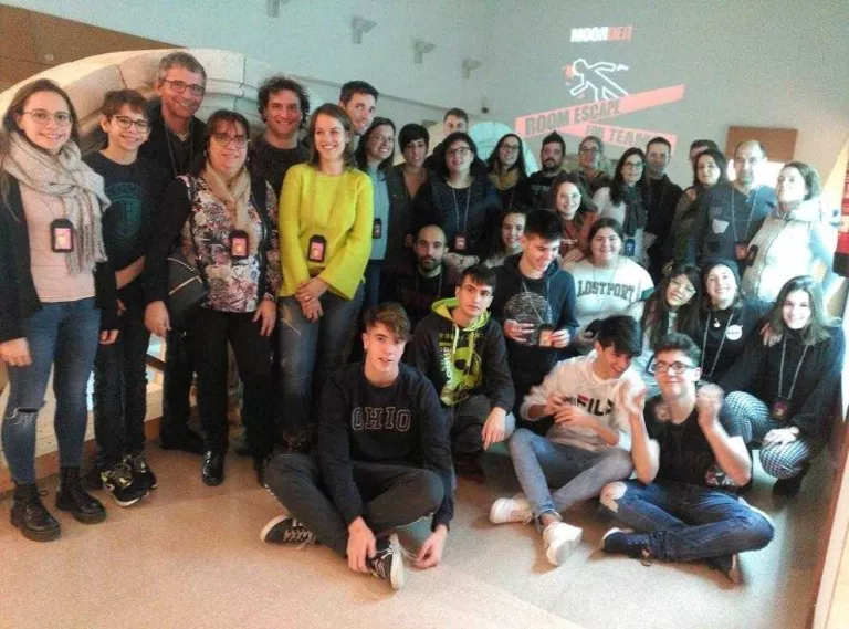 Uns vuitanta joves a l’‘escape room’ del Museu de la Noguera