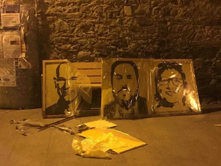 Denuncien vandalisme contra símbols independentistes