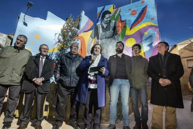 Sant Martí de Maldà inaugura la plaça dedicada a l'1 d'Octubre