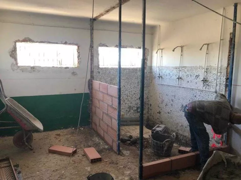 Obres a la zona esportiva de Miralcamp