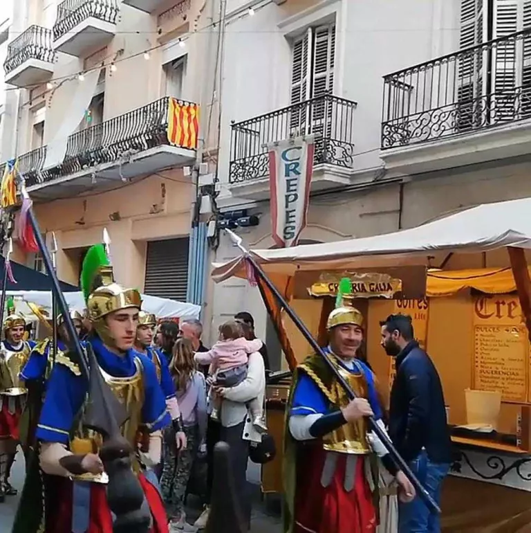 Els Armats de la Sang animen el mercat romà de Remolins i Ferran