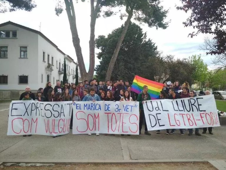 Protesta contra l'homofòbia a Agrònoms