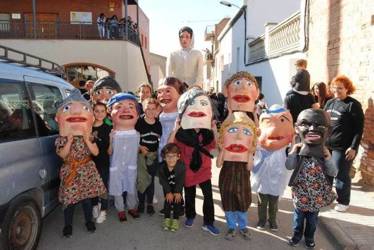 Petits capgrossos que van participar en la festa.