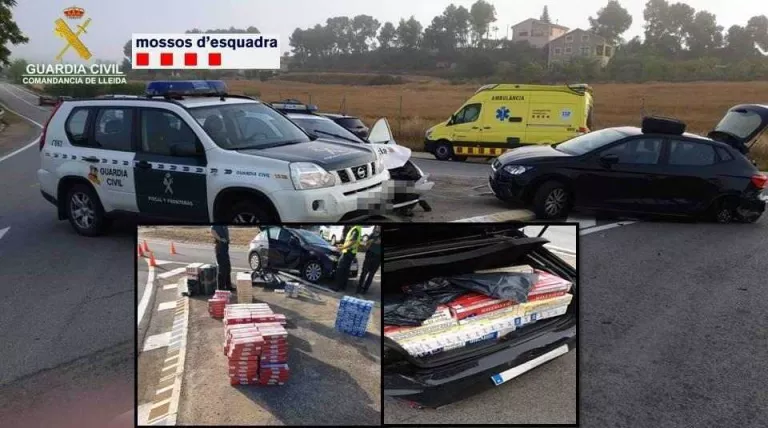 Detingut un contrabandista després d'una persecució entre Ponts i Jorba