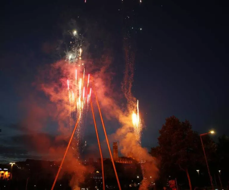 Homenatge a Òscar Mirón en el final de festes de Cappont