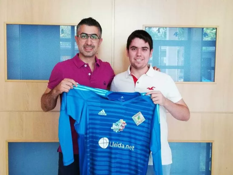 El porter Pol Besora, del Llista, tercer fitxatge del Lleida.Net Alpicat
