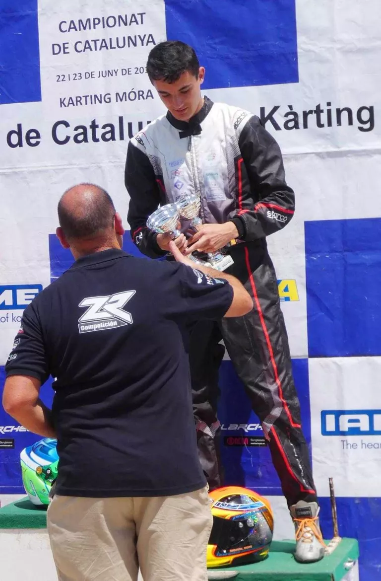 Samuel Bean fa podi al circuit de Móra d'Ebre