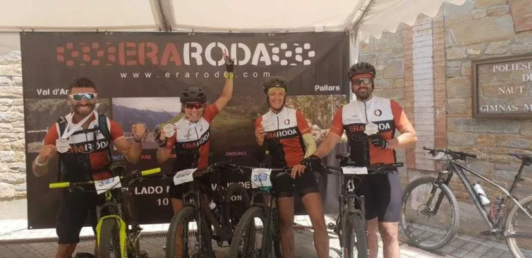A la imatge, alguns dels ciclistes que van aconseguir pujar al podi en alguna de les proves.