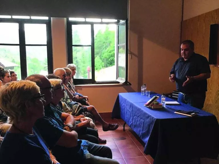 David Marín presenta 'Purgatori' al museu hidroelèctric de Capdella