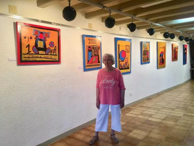 Carmen Bernadó va inaugurar l’exposició a la sala BBVA divendres passat.