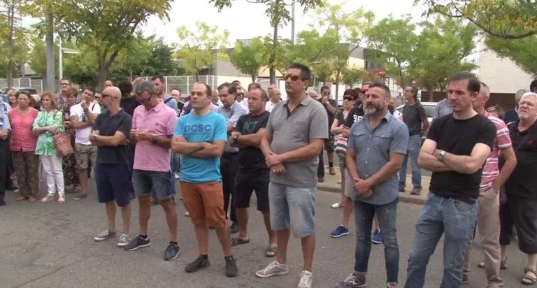 Concentració dels funcionaris de la presó
