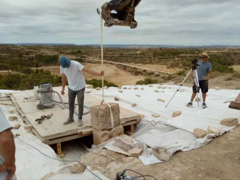 Comencen les obres a Llardecans per reconstruir l'Arc d'Adar