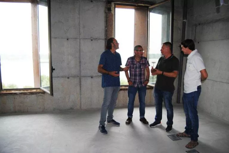 La visita a la primera planta de Cal Sinén.