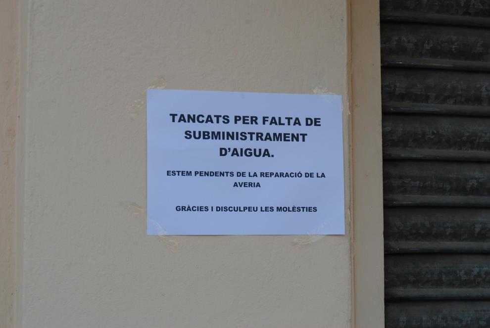 Mollerussa i el Palau s'estan més de 5 hores sense aigua per una avaria