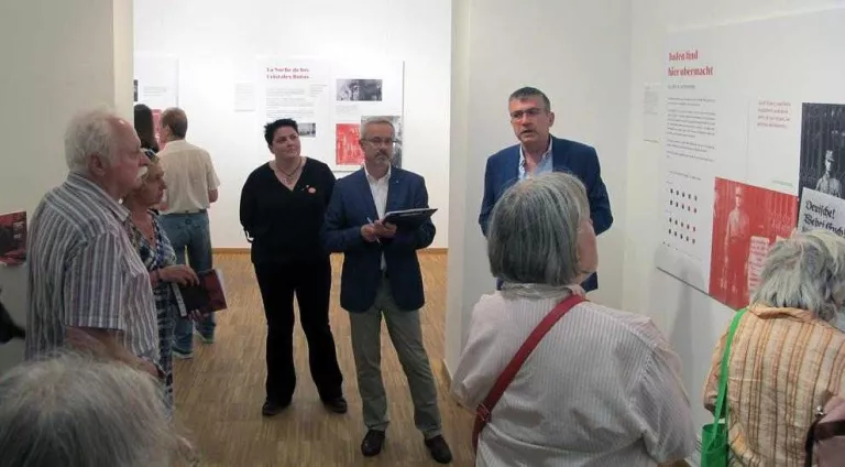 Rufach, en la inauguració de la mostra a Varsòvia.