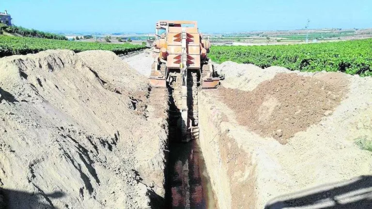 Les obres de la xarxa secundària del Segarra-Garrigues que s’executen al terme municipal de Verdú.
