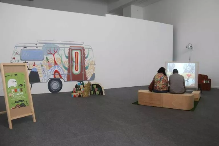 La caravana lleidatana de cine ‘Puck’, en una exposició a València