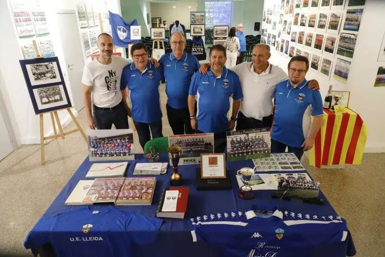 L’exposició sobre el Lleida va ser inaugurada ahir a la sala de l’associació Res Non Verba.