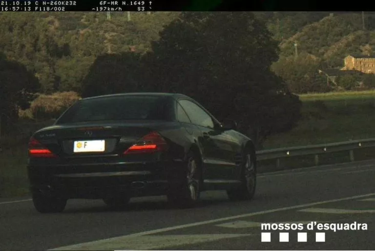 Sorprès conduint a 197 km/h per l'N-260 a Montferrer