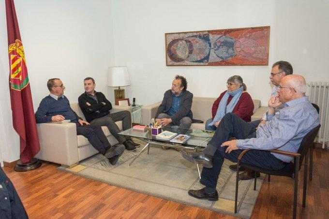 L’alcalde, Miquel Pueyo, va rebre la directiva del Llista.