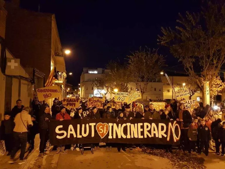 Mobilització a Juneda contra la Nova Tracjusa