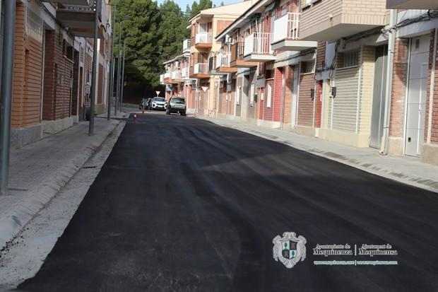 Mequinensa enllesteix les obres de pavimentació en tres carrers del centre