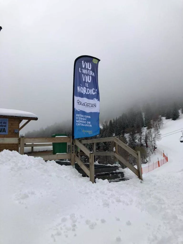 Les pistes, amb bons gruixos, a l'espera de més neu avui