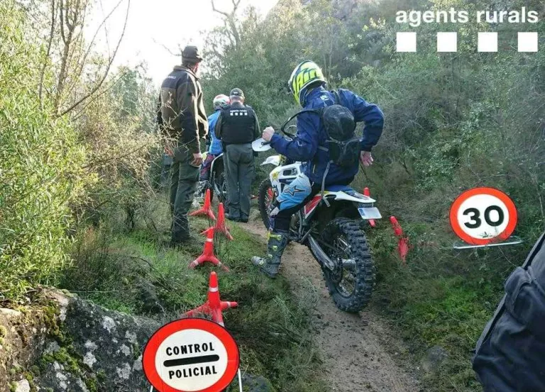 Imatge del control que van muntar els Rurals.