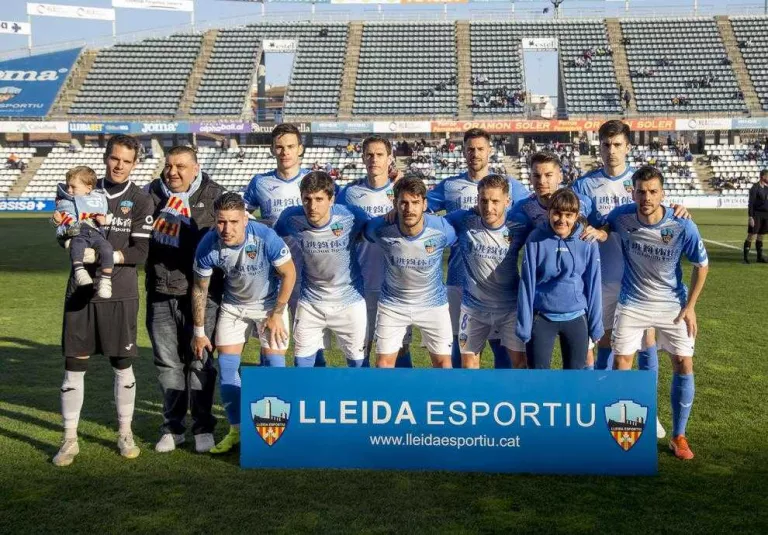 Onze inicial del Lleida, que es va enfrontar a l’Eixea