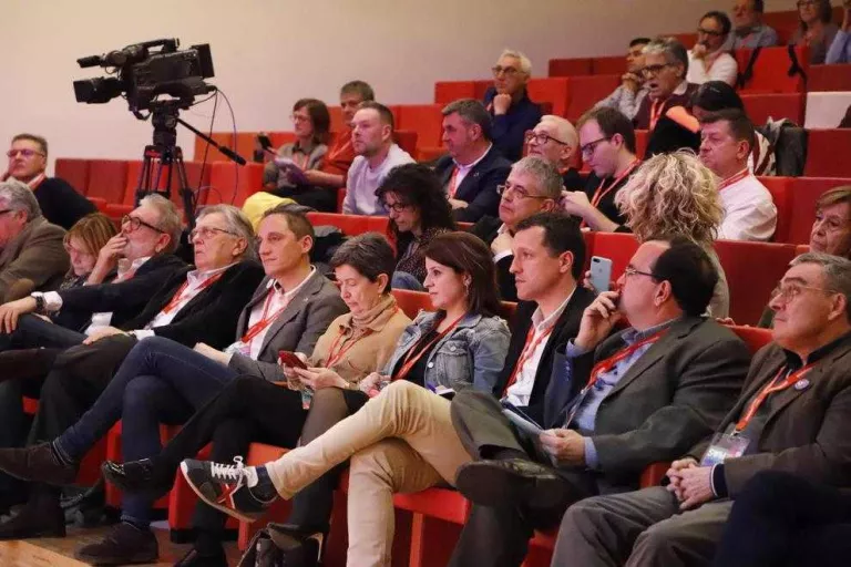 Larrosa, Siurana, Crespín, Cunillera, Lastra i Ordeig, ahir al congrés que es va celebrar a la Llotja.