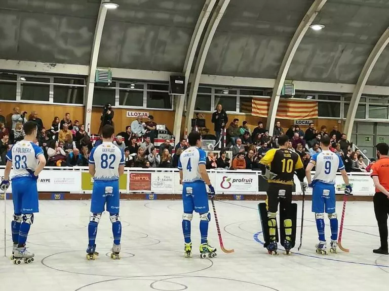 El Llista, ahir en els instants previs a l’inici del partit a Palafrugell.