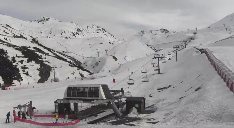 Imatge de l’estació de Boí Taüll durant el dia d’ahir.