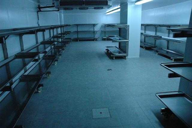 La cambra per a grans catàstrofes del tanatori de la capital.