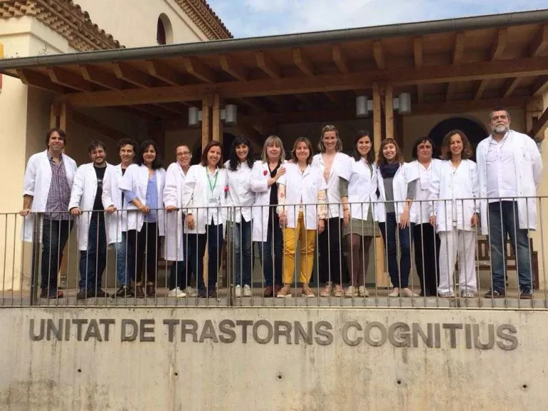 Fotografia de l’equip de la Unitat de Trastorns Cognitius de l’hospital Santa Maria de Lleida.