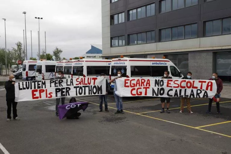 CGT veu falta de protecció a les ambulàncies i Egara ho nega