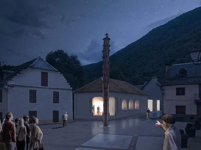 Arranquen les obres del futur centre d'interpretació de la festa de l'Haro de Les